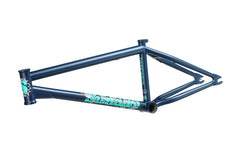 Sunday Darkwave Frame (Matte Midnight Blue w/ Green Eel Stickers)