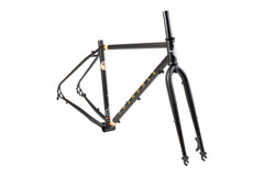 Fairdale Weekender Frame and Fork Kit (Matte Black with Orange Stickers)