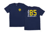 Odyssey Import Tee (Navy with Mustard Ink)