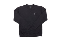 Odyssey Stitched Monogram Crewneck (Black with White Stitch)