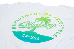 Odyssey Coast Tee (White with Blue/Yellow Fade)