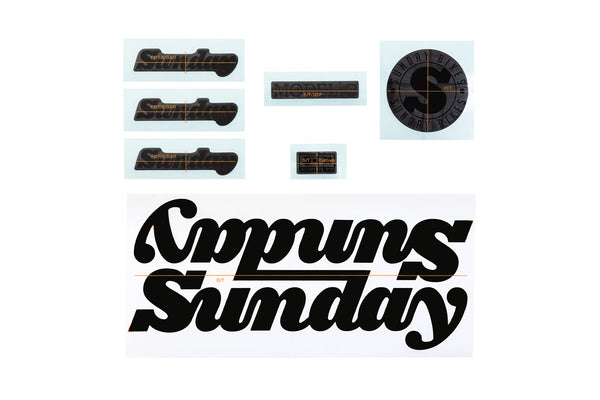 Sunday 2022 Model C Die-Cut Sticker Kit